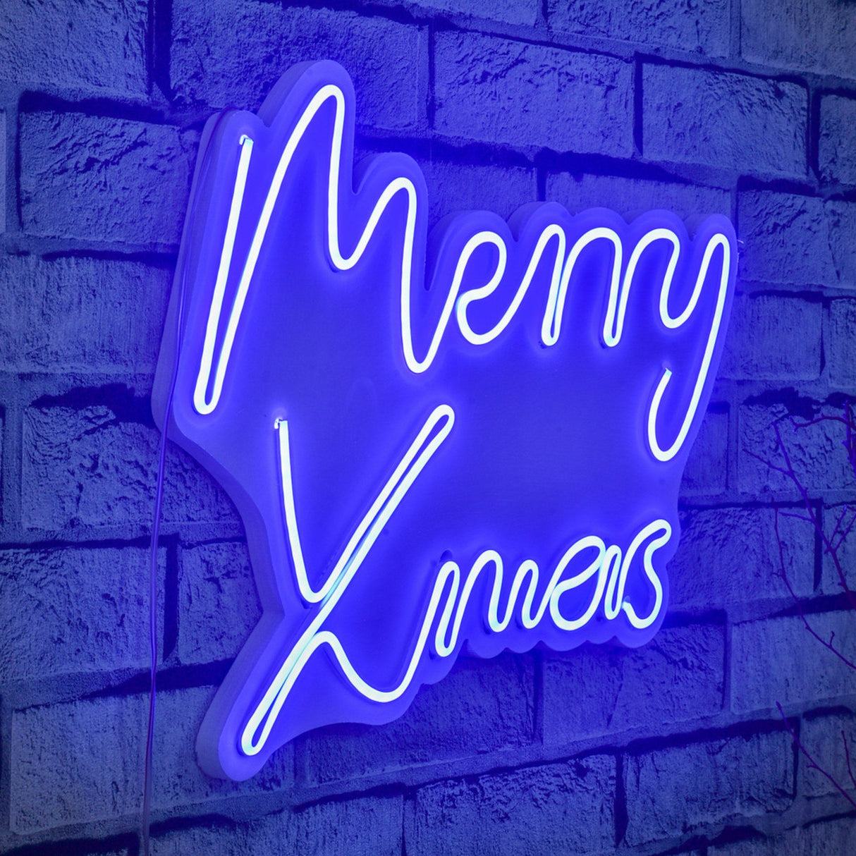 Lampă neon Merry Christmas, Diverse culori, 43x33x2 cm - Albastru | SKU: 395NGR1949 | Lampă neon Merry Christmas, 43x33x2 cm, varianta Albastru, produs pentru amenajarea locuinței, disponibil online în România la CasaMob