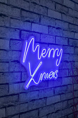 Lampă neon Merry Christmas, Diverse culori, 43x33x2 cm - Albastru | SKU: 395NGR1949 | Lampă neon Merry Christmas, 43x33x2 cm, varianta Albastru, produs pentru amenajarea locuinței, disponibil online în România la CasaMob
