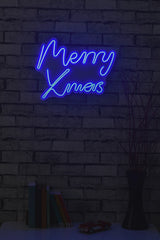 Lampă neon Merry Christmas, Diverse culori, 43x33x2 cm - Albastru | SKU: 395NGR1949 | Lampă neon Merry Christmas, 43x33x2 cm, varianta Albastru, produs pentru amenajarea locuinței, disponibil online în România la CasaMob
