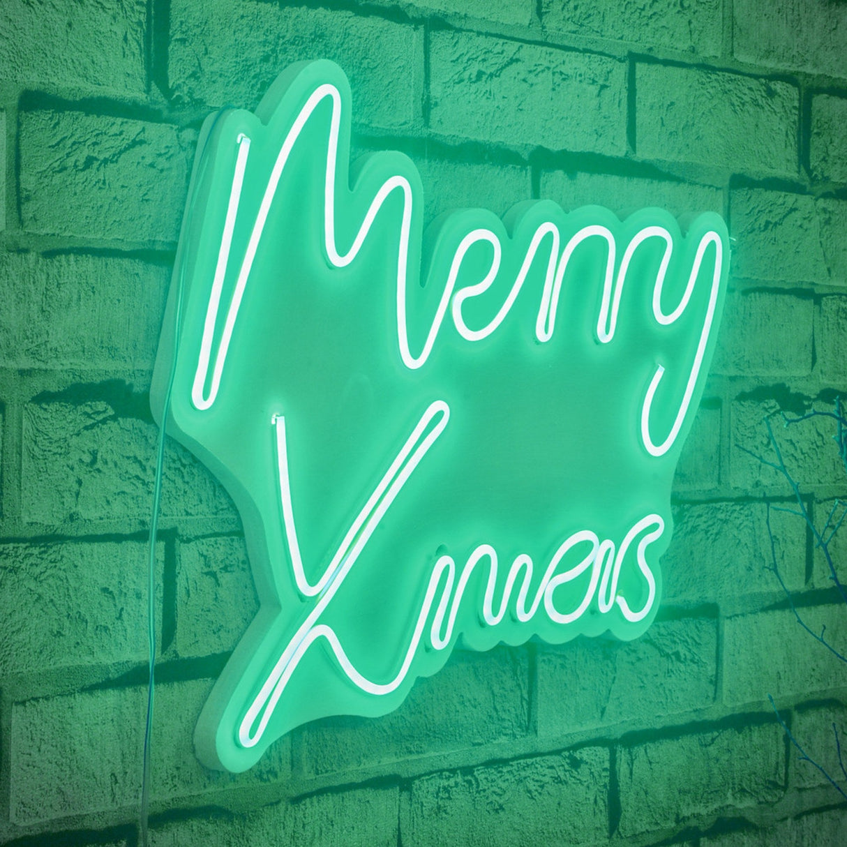 Lampă neon Merry Christmas, Diverse culori, 43x33x2 cm - Verde | SKU: 395NGR1950 | Lampă neon Merry Christmas, 43x33x2 cm, varianta Verde, produs pentru amenajarea locuinței, disponibil online în România la CasaMob