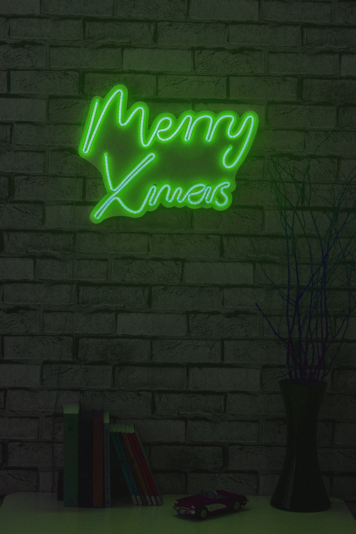 Lampă neon Merry Christmas, Diverse culori, 43x33x2 cm - Verde | SKU: 395NGR1950 | Lampă neon Merry Christmas, 43x33x2 cm, varianta Verde, produs pentru amenajarea locuinței, disponibil online în România la CasaMob