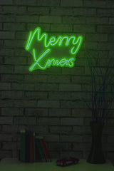 Lampă neon Merry Christmas, Diverse culori, 43x33x2 cm - Verde | SKU: 395NGR1950 | Lampă neon Merry Christmas, 43x33x2 cm, varianta Verde, produs pentru amenajarea locuinței, disponibil online în România la CasaMob