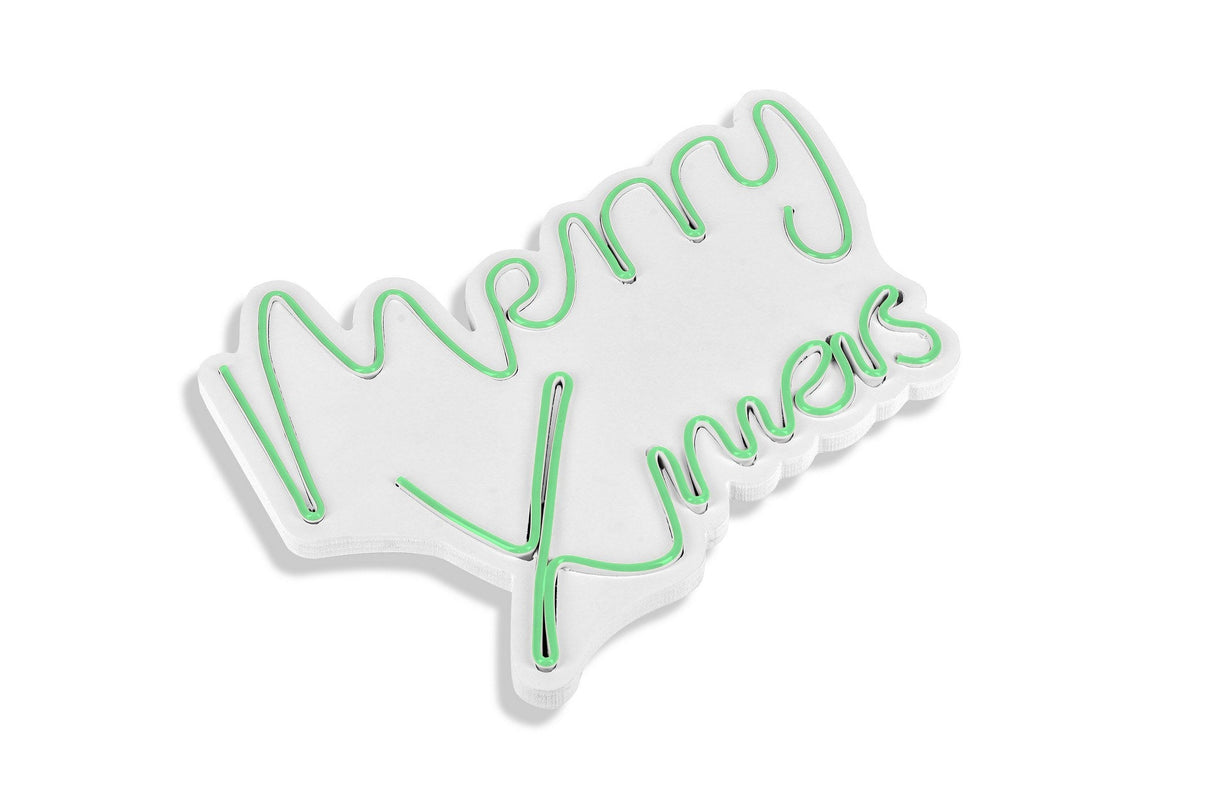 Lampă neon Merry Christmas, Diverse culori, 43x33x2 cm - Verde | SKU: 395NGR1950 | Lampă neon Merry Christmas, 43x33x2 cm, varianta Verde, produs pentru amenajarea locuinței, disponibil online în România la CasaMob