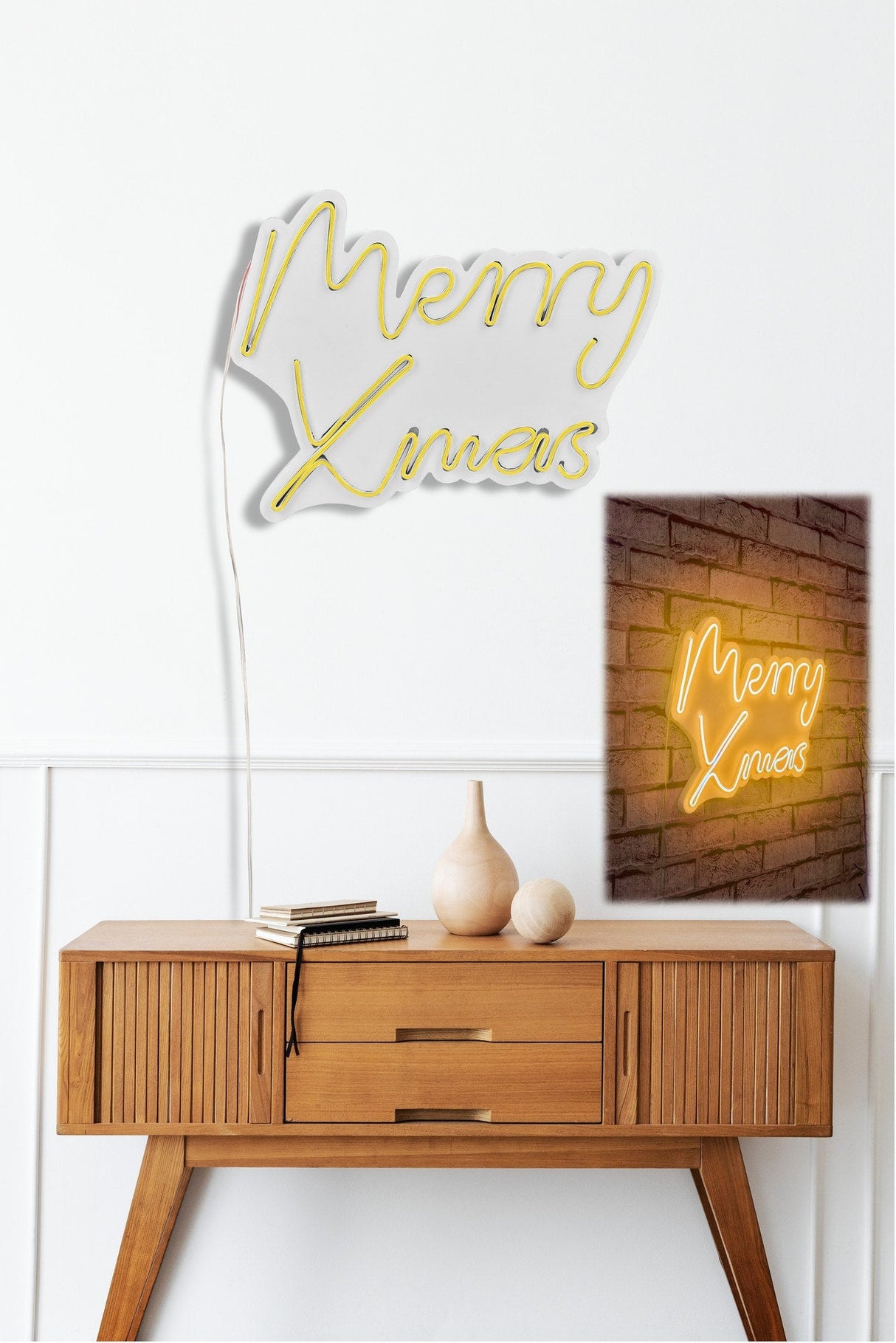 Lampă neon Merry Christmas, Diverse culori, 43x33x2 cm - Galben | SKU: 395NGR1951 | Lampă neon Merry Christmas, 43x33x2 cm, varianta Galben, produs pentru amenajarea locuinței, disponibil online în România la CasaMob