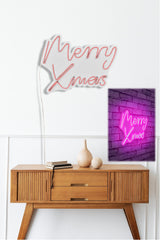 Lampă neon Merry Christmas, Diverse culori, 43x33x2 cm - Roz | SKU: 395NGR1952 | Lampă neon Merry Christmas, 43x33x2 cm, varianta Roz, produs pentru amenajarea locuinței, disponibil online în România la CasaMob