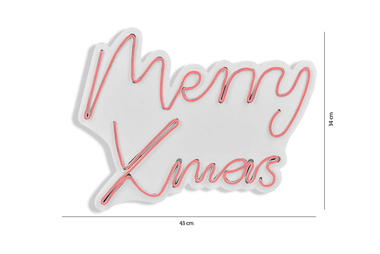 Lampă neon Merry Christmas, Diverse culori, 43x33x2 cm - Roz | SKU: 395NGR1952 | Lampă neon Merry Christmas, 43x33x2 cm, varianta Roz, produs pentru amenajarea locuinței, disponibil online în România la CasaMob