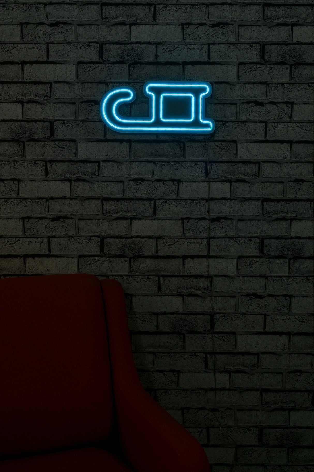 Lampă neon Sled, Diverse culori, 38x17x2 cm - Albastru | SKU: 395NGR1954 | Lampă neon Sled, 38x17x2 cm, varianta Albastru, produs pentru amenajarea locuinței, disponibil online în România la CasaMob