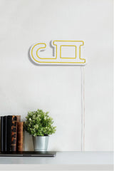 Lampă neon Sled, Diverse culori, 38x17x2 cm - Galben | SKU: 395NGR1956 | Lampă neon Sled, 38x17x2 cm, varianta Galben, produs pentru amenajarea locuinței, disponibil online în România la CasaMob