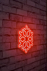 Lampă neon Snowflake, Diverse culori, 30x26x2 cm - Roșu | SKU: 395NGR1958 | Lampă neon Snowflake, 30x26x2 cm, varianta Roșu, produs pentru amenajarea locuinței, disponibil online în România la CasaMob
