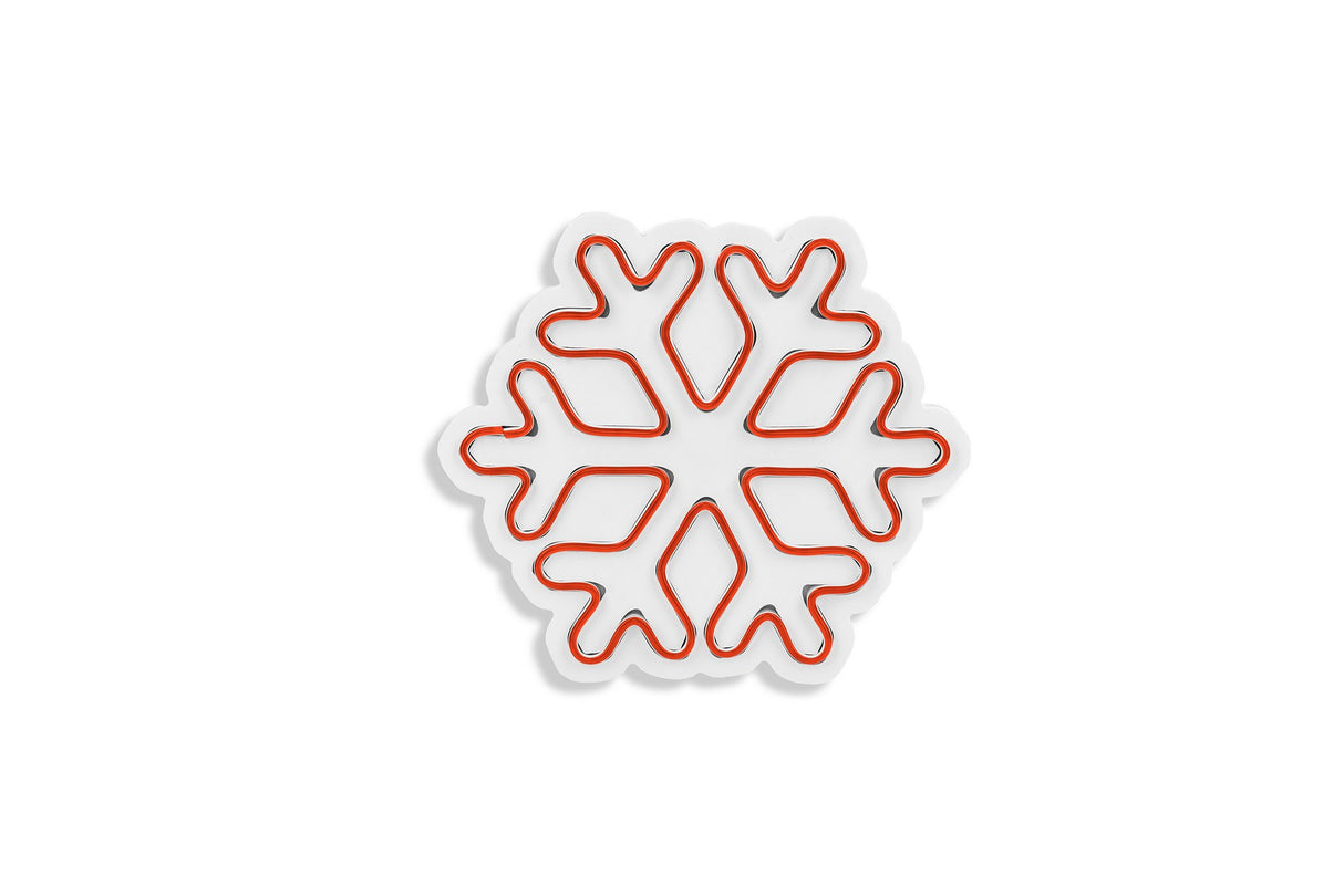 Lampă neon Snowflake, Diverse culori, 30x26x2 cm - Roșu | SKU: 395NGR1958 | Lampă neon Snowflake, 30x26x2 cm, varianta Roșu, produs pentru amenajarea locuinței, disponibil online în România la CasaMob