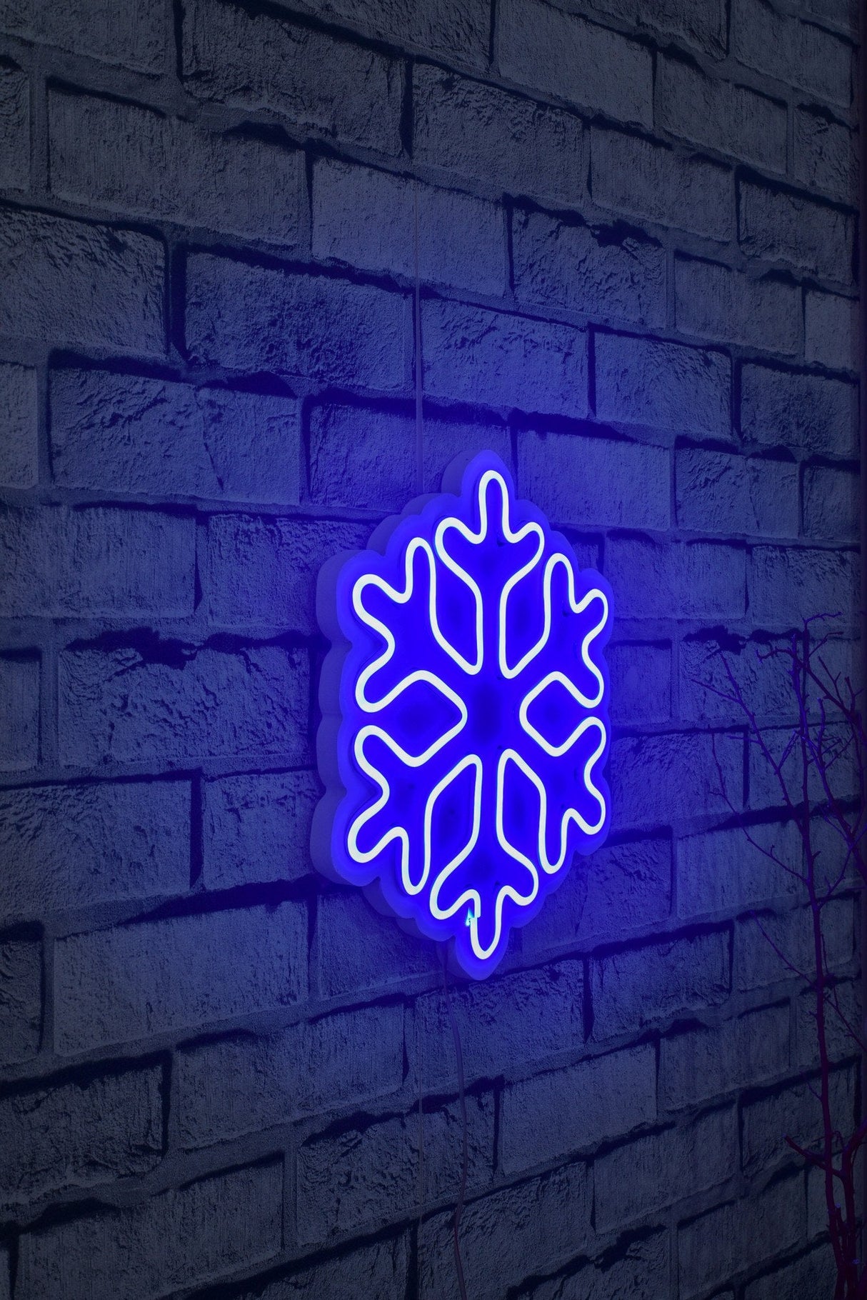 Lampă neon Snowflake, Diverse culori, 30x26x2 cm - Albastru | SKU: 395NGR1959 | Lampă neon Snowflake, 30x26x2 cm, varianta Albastru, produs pentru amenajarea locuinței, disponibil online în România la CasaMob