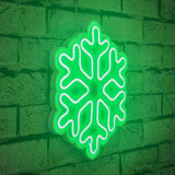 Lampă neon Snowflake, Diverse culori, 30x26x2 cm - Verde | SKU: 395NGR1960 | Lampă neon Snowflake, 30x26x2 cm, varianta Verde, produs pentru amenajarea locuinței, disponibil online în România la CasaMob