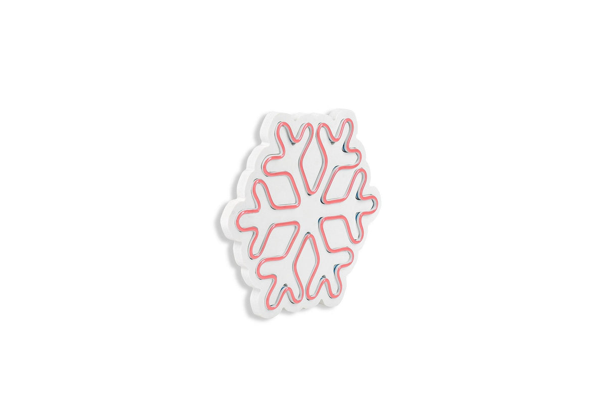 Lampă neon Snowflake, Diverse culori, 30x26x2 cm - Roz | SKU: 395NGR1962 | Lampă neon Snowflake, 30x26x2 cm, varianta Roz, produs pentru amenajarea locuinței, disponibil online în România la CasaMob