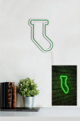 Lampă neon Socks, Diverse culori, 18x24x2 cm - Verde | SKU: 395NGR1965 | Lampă neon Socks, 18x24x2 cm, varianta Verde, produs pentru amenajarea locuinței, disponibil online în România la CasaMob
