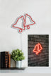 Roșu | SKU: 395NGR1968 | Lampă neon Bells, 30x24x2 cm, varianta Roșu, produs pentru amenajarea locuinței, disponibil online în România la CasaMob