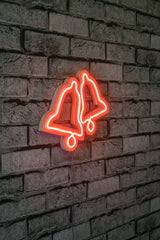 Lampă neon Bells, Diverse culori, 30x24x2 cm - Roșu | SKU: 395NGR1968 | Lampă neon Bells, 30x24x2 cm, varianta Roșu, produs pentru amenajarea locuinței, disponibil online în România la CasaMob