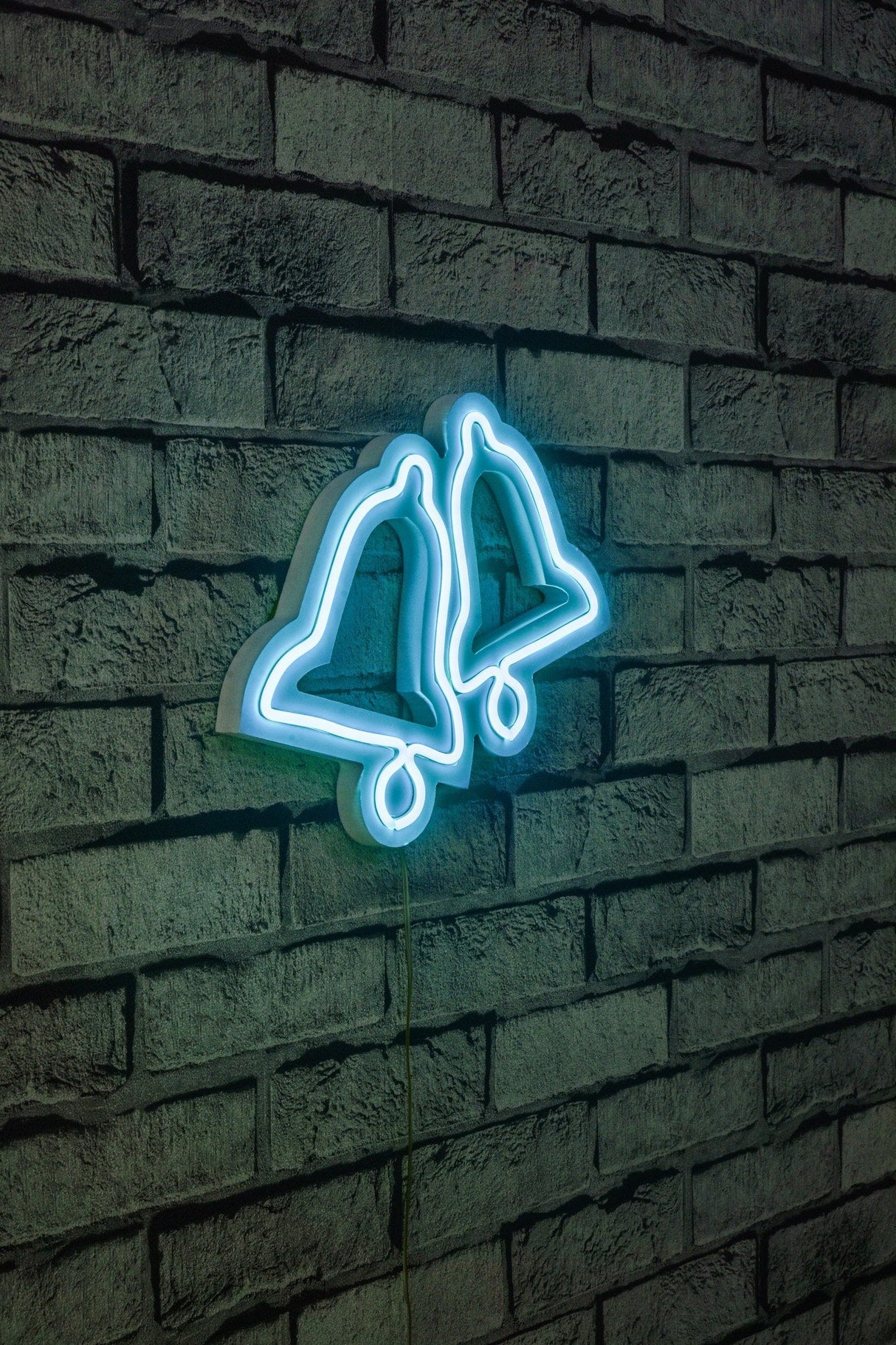 Lampă neon Bells, Diverse culori, 30x24x2 cm - Albastru | SKU: 395NGR1969 | Lampă neon Bells, 30x24x2 cm, varianta Albastru, produs pentru amenajarea locuinței, disponibil online în România la CasaMob