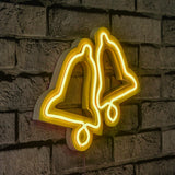 Lampă neon Bells, Diverse culori, 30x24x2 cm - Galben | SKU: 395NGR1971 | Lampă neon Bells, 30x24x2 cm, varianta Galben, produs pentru amenajarea locuinței, disponibil online în România la CasaMob