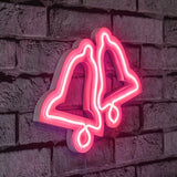 Lampă neon Bells, Diverse culori, 30x24x2 cm - Roz | SKU: 395NGR1972 | Lampă neon Bells, 30x24x2 cm, varianta Roz, produs pentru amenajarea locuinței, disponibil online în România la CasaMob