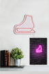 Roz | SKU: 395NGR1977 | Lampă neon Ice-Skate, 25x22x2 cm, varianta Roz, produs pentru amenajarea locuinței, disponibil online în România la CasaMob