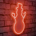 Roșu | SKU: 395NGR1978 | Lampă neon Snowman, 18x35x2 cm, varianta Roșu, produs pentru amenajarea locuinței, disponibil online în România la CasaMob