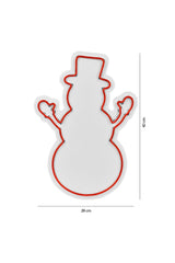 Lampă neon Snowman, Diverse culori, 18x35x2 cm - Roșu | SKU: 395NGR1978 | Lampă neon Snowman, 18x35x2 cm, varianta Roșu, produs pentru amenajarea locuinței, disponibil online în România la CasaMob