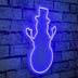 Albastru | SKU: 395NGR1979 | Lampă neon Snowman, 18x35x2 cm, varianta Albastru, produs pentru amenajarea locuinței, disponibil online în România la CasaMob