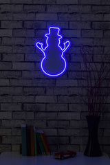 Lampă neon Snowman, Diverse culori, 18x35x2 cm - Albastru | SKU: 395NGR1979 | Lampă neon Snowman, 18x35x2 cm, varianta Albastru, produs pentru amenajarea locuinței, disponibil online în România la CasaMob