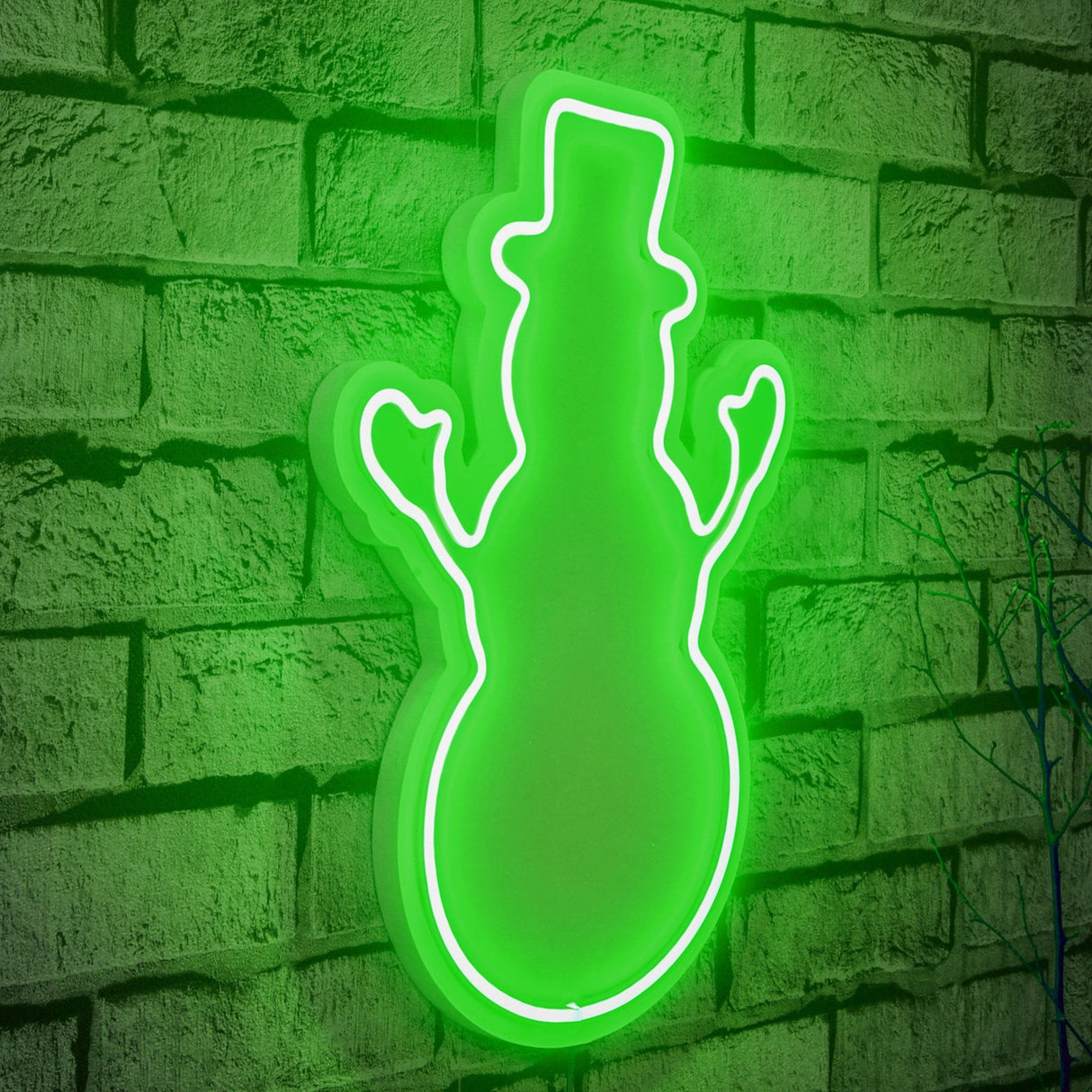 Lampă neon Snowman, Diverse culori, 18x35x2 cm - Verde | SKU: 395NGR1980 | Lampă neon Snowman, 18x35x2 cm, varianta Verde, produs pentru amenajarea locuinței, disponibil online în România la CasaMob