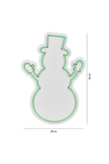 Lampă neon Snowman, Diverse culori, 18x35x2 cm - Verde | SKU: 395NGR1980 | Lampă neon Snowman, 18x35x2 cm, varianta Verde, produs pentru amenajarea locuinței, disponibil online în România la CasaMob