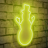 Lampă neon Snowman, Diverse culori, 18x35x2 cm - Galben | SKU: 395NGR1981 | Lampă neon Snowman, 18x35x2 cm, varianta Galben, produs pentru amenajarea locuinței, disponibil online în România la CasaMob