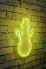 Lampă neon Snowman, Diverse culori, 18x35x2 cm - Galben | SKU: 395NGR1981 | Lampă neon Snowman, 18x35x2 cm, varianta Galben, produs pentru amenajarea locuinței, disponibil online în România la CasaMob