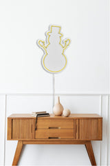 Lampă neon Snowman, Diverse culori, 18x35x2 cm - Galben | SKU: 395NGR1981 | Lampă neon Snowman, 18x35x2 cm, varianta Galben, produs pentru amenajarea locuinței, disponibil online în România la CasaMob