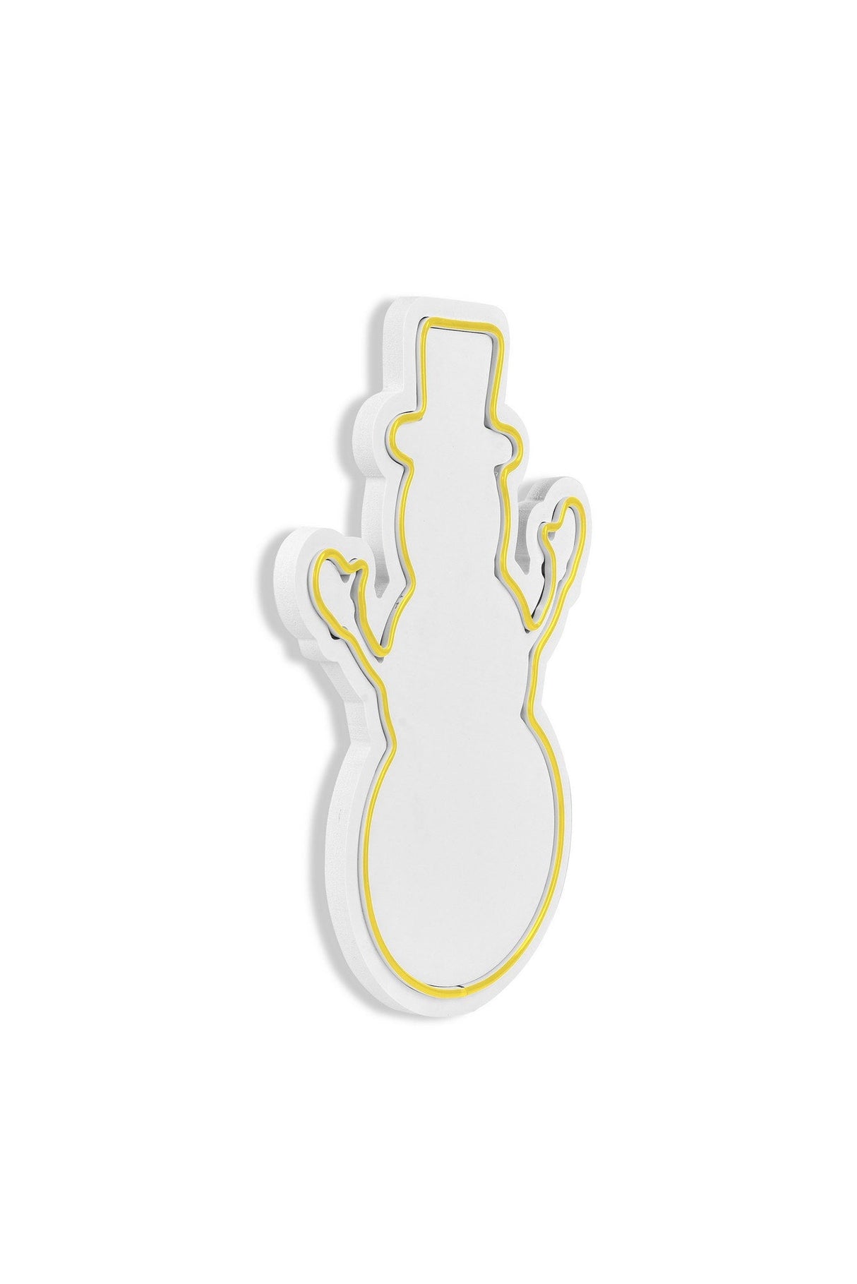 Lampă neon Snowman, Diverse culori, 18x35x2 cm - Galben | SKU: 395NGR1981 | Lampă neon Snowman, 18x35x2 cm, varianta Galben, produs pentru amenajarea locuinței, disponibil online în România la CasaMob