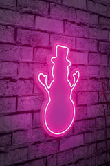 Lampă neon Snowman, Diverse culori, 18x35x2 cm - Roz | SKU: 395NGR1982 | Lampă neon Snowman, 18x35x2 cm, varianta Roz, produs pentru amenajarea locuinței, disponibil online în România la CasaMob