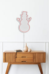 Lampă neon Snowman, Diverse culori, 18x35x2 cm - Roz | SKU: 395NGR1982 | Lampă neon Snowman, 18x35x2 cm, varianta Roz, produs pentru amenajarea locuinței, disponibil online în România la CasaMob