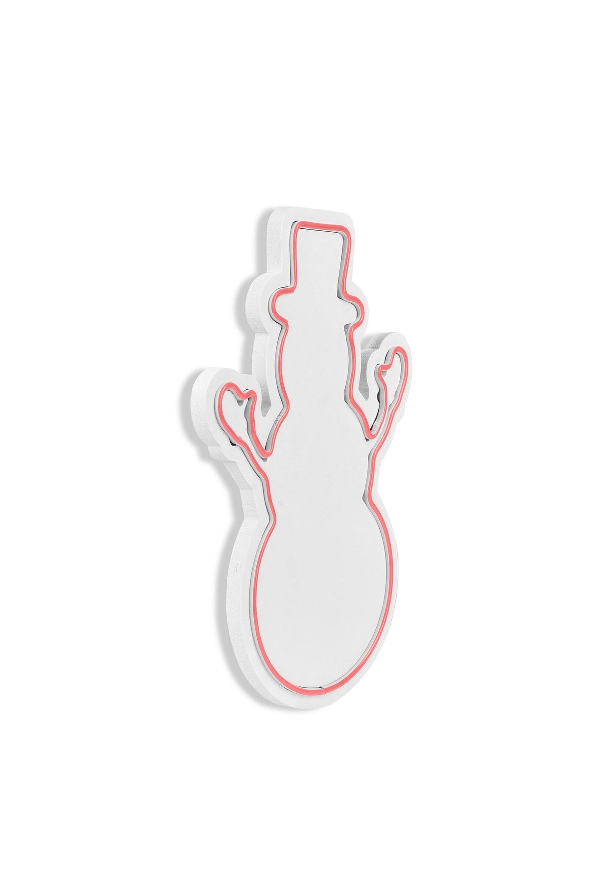 Lampă neon Snowman, Diverse culori, 18x35x2 cm - Roz | SKU: 395NGR1982 | Lampă neon Snowman, 18x35x2 cm, varianta Roz, produs pentru amenajarea locuinței, disponibil online în România la CasaMob