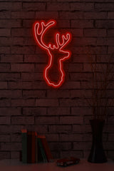 Lampă neon Deer, Diverse culori, 21x34x2 cm - Roșu | SKU: 395NGR1983 | Lampă neon Deer, 21x34x2 cm, varianta Roșu, produs pentru amenajarea locuinței, disponibil online în România la CasaMob
