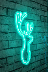 Lampă neon Deer, Diverse culori, 21x34x2 cm - Albastru | SKU: 395NGR1984 | Lampă neon Deer, 21x34x2 cm, varianta Albastru, produs pentru amenajarea locuinței, disponibil online în România la CasaMob