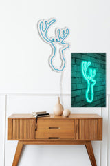 Lampă neon Deer, Diverse culori, 21x34x2 cm - Albastru | SKU: 395NGR1984 | Lampă neon Deer, 21x34x2 cm, varianta Albastru, produs pentru amenajarea locuinței, disponibil online în România la CasaMob