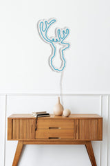Lampă neon Deer, Diverse culori, 21x34x2 cm - Albastru | SKU: 395NGR1984 | Lampă neon Deer, 21x34x2 cm, varianta Albastru, produs pentru amenajarea locuinței, disponibil online în România la CasaMob