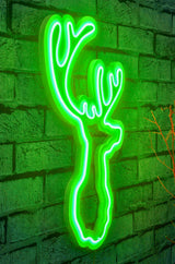 Lampă neon Deer, Diverse culori, 21x34x2 cm - Verde | SKU: 395NGR1985 | Lampă neon Deer, 21x34x2 cm, varianta Verde, produs pentru amenajarea locuinței, disponibil online în România la CasaMob