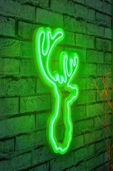 Lampă neon Deer, Diverse culori, 21x34x2 cm - Verde | SKU: 395NGR1985 | Lampă neon Deer, 21x34x2 cm, varianta Verde, produs pentru amenajarea locuinței, disponibil online în România la CasaMob