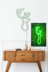 Lampă neon Deer, Diverse culori, 21x34x2 cm - Verde | SKU: 395NGR1985 | Lampă neon Deer, 21x34x2 cm, varianta Verde, produs pentru amenajarea locuinței, disponibil online în România la CasaMob