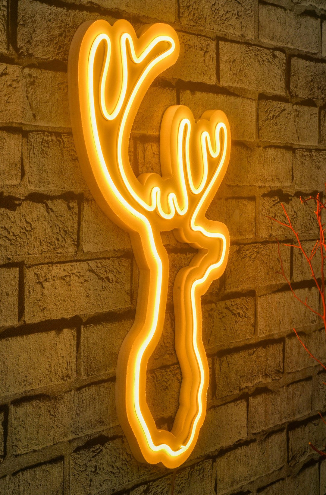 Lampă neon Deer, Diverse culori, 21x34x2 cm - Galben | SKU: 395NGR1986 | Lampă neon Deer, 21x34x2 cm, varianta Galben, produs pentru amenajarea locuinței, disponibil online în România la CasaMob