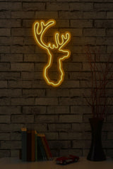 Lampă neon Deer, Diverse culori, 21x34x2 cm - Galben | SKU: 395NGR1986 | Lampă neon Deer, 21x34x2 cm, varianta Galben, produs pentru amenajarea locuinței, disponibil online în România la CasaMob