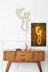 Lampă neon Deer, Diverse culori, 21x34x2 cm - Galben | SKU: 395NGR1986 | Lampă neon Deer, 21x34x2 cm, varianta Galben, produs pentru amenajarea locuinței, disponibil online în România la CasaMob