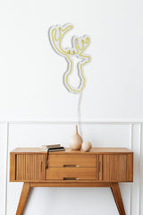 Lampă neon Deer, Diverse culori, 21x34x2 cm - Galben | SKU: 395NGR1986 | Lampă neon Deer, 21x34x2 cm, varianta Galben, produs pentru amenajarea locuinței, disponibil online în România la CasaMob