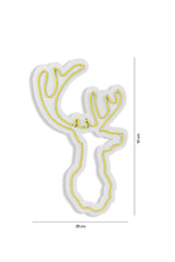Lampă neon Deer, Diverse culori, 21x34x2 cm - Galben | SKU: 395NGR1986 | Lampă neon Deer, 21x34x2 cm, varianta Galben, produs pentru amenajarea locuinței, disponibil online în România la CasaMob