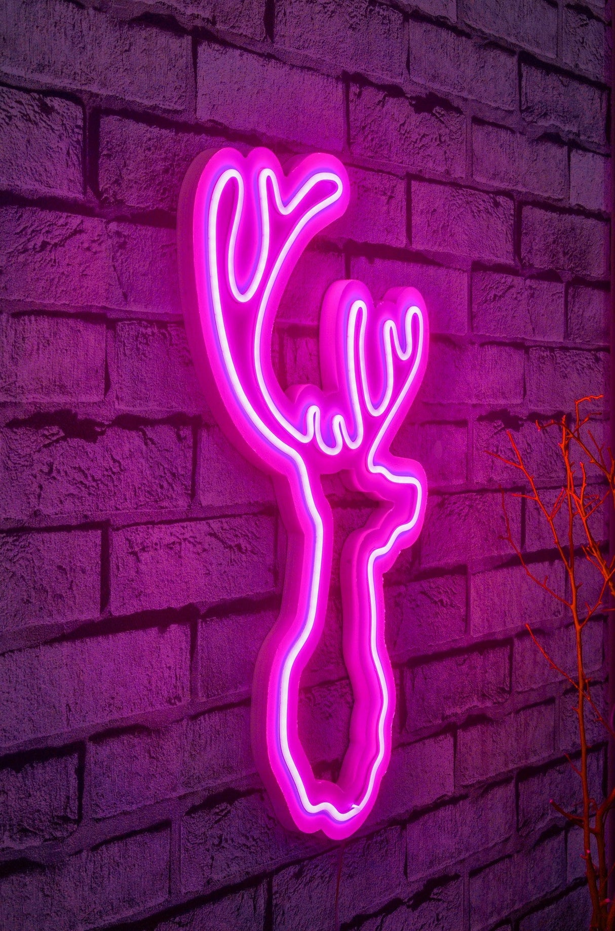 Lampă neon Deer, Diverse culori, 21x34x2 cm - Roz | SKU: 395NGR1987 | Lampă neon Deer, 21x34x2 cm, varianta Roz, produs pentru amenajarea locuinței, disponibil online în România la CasaMob